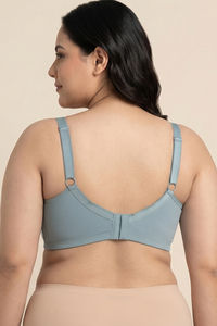 Zivame True Curv Cotton Laminated Non Wired Full Coverage Minimiser Bra - Grey Mist — thumbnail 4